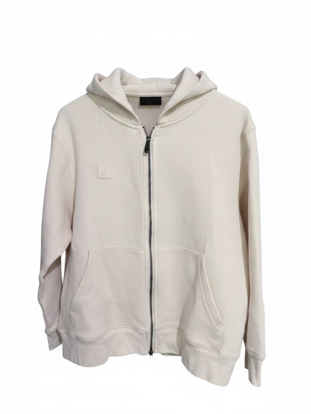 TikTok Cream Zip-Up Hoodie